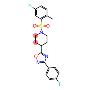 1-[(5-FLUORO-2-METHYLPHENYL)SULFONYL]-4-[3-(4-FLUOROPHENYL)-1,2,4-OXADIAZOL-5-YL]PIPERIDINE