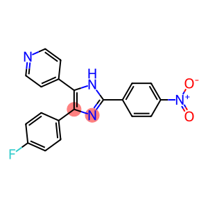 4-(4-FLUOROPHENYL)-2-(4-NITROPHENYL)-5-(4-PYRIDYL)-1H-IMIDAZOLE