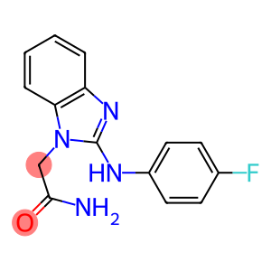 2-(2-[(4-FLUOROPHENYL)AMINO]-1H-BENZIMIDAZOL-1-YL)ACETAMIDE