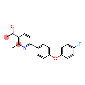 1-(6-(4-(4-FLUOROPHENOXY)PHENYL)-2-METHYLPYRIDIN-3-YL)ETHANONE