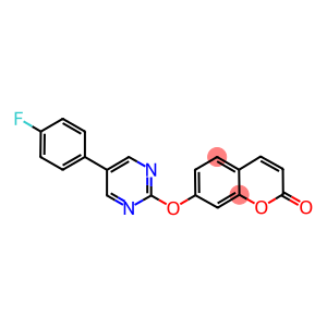 7-([5-(4-FLUOROPHENYL)PYRIMIDIN-2-YL]OXY)-2H-CHROMEN-2-ONE