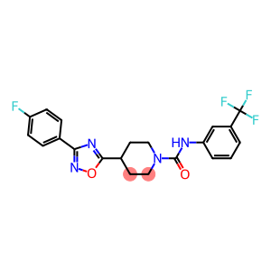4-[3-(4-FLUOROPHENYL)-1,2,4-OXADIAZOL-5-YL]-N-[3-(TRIFLUOROMETHYL)PHENYL]PIPERIDINE-1-CARBOXAMIDE