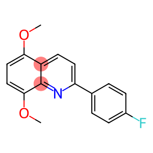 2-(4-FLUOROPHENYL)-5,8-DIMETHOXYQUINOLINE