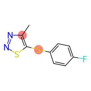5-[(4-FLUOROPHENYL)SULFANYL]-4-METHYL-1,2,3-THIADIAZOLE