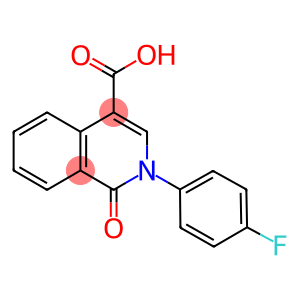 2-(4-FLUOROPHENYL)-1-OXO-1,2-DIHYDRO-4-ISOQUINOLINECARBOXYLIC ACID