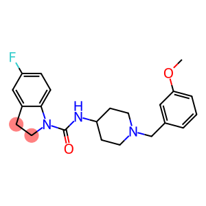 5-FLUORO-N-[1-(3-METHOXYBENZYL)PIPERIDIN-4-YL]INDOLINE-1-CARBOXAMIDE