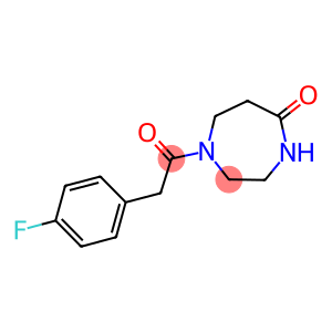 1-[(4-FLUOROPHENYL)ACETYL]-1,4-DIAZEPAN-5-ONE