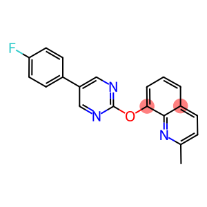 8-([5-(4-FLUOROPHENYL)PYRIMIDIN-2-YL]OXY)-2-METHYLQUINOLINE