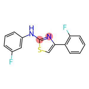 2-(3-FLUOROPHENYL)AMINO-4-(2-FLUOROPHENYL)THIAZOLE