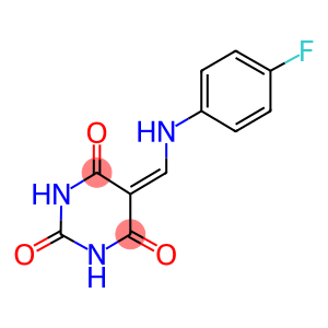 5-{[(4-FLUOROPHENYL)AMINO]METHYLENE}PYRIMIDINE-2,4,6(1H,3H,5H)-TRIONE