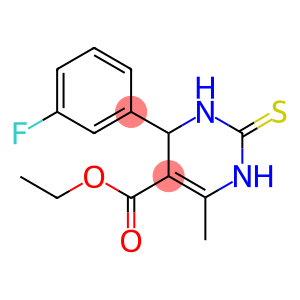 4-(3-FLUORO-PHENYL)-6-METHYL-2-THIOXO-1,2,3,4-TETRAHYDRO-PYRIMIDINE-5-CARBOXYLIC ACID ETHYL ESTER