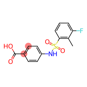 4-[[(3-FLUORO-2-METHYLPHENYL)SULFONYL]AMINO]BENZOIC ACID
