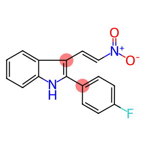 2-(4-FLUOROPHENYL)-3-(2-NITROVINYL)-1H-INDOLE