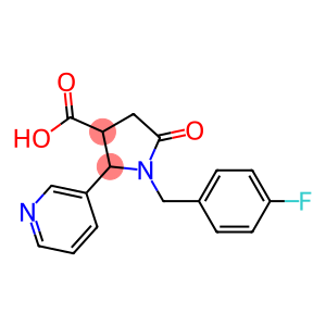 1-(4-Fluoro-benzyl)-5-oxo-2-pyridin-3-yl-pyrrolidine-3-carboxylic acid