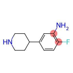 2-fluoro-5-piperidin-4-ylaniline