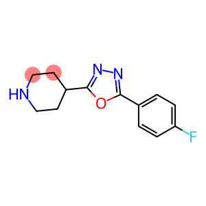 4-[5-(4-FLUOROPHENYL)-1,3,4-OXADIAZOL-2-YL]PIPERDINE