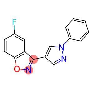 5-FLUORO-3-(1-PHENYL-1H-PYRAZOL-4-YL)BENZO[D]-ISOXAZOLE