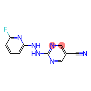 2-[2-(6-fluoro-2-pyridinyl)hydrazino]-5-pyrimidinecarbonitrile
