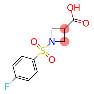 1-[(4-fluorophenyl)sulfonyl]-3-azetanecarboxylic acid