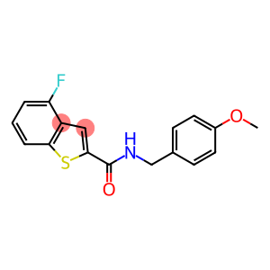 4-fluoro-N-(4-methoxybenzyl)-1-benzothiophene-2-carboxamide