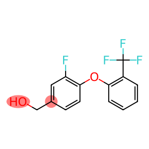 {3-fluoro-4-[2-(trifluoromethyl)phenoxy]phenyl}methanol