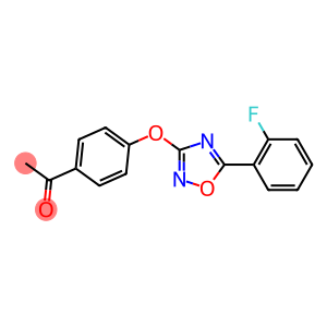 1-(4-{[5-(2-fluorophenyl)-1,2,4-oxadiazol-3-yl]oxy}phenyl)-1-ethanone