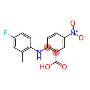 2-[(4-fluoro-2-methylphenyl)amino]-5-nitrobenzoic acid