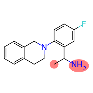 1-[5-fluoro-2-(1,2,3,4-tetrahydroisoquinolin-2-yl)phenyl]ethan-1-amine