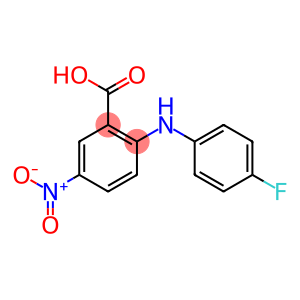 2-[(4-fluorophenyl)amino]-5-nitrobenzoic acid