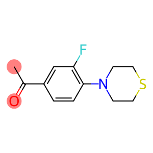 1-[3-fluoro-4-(thiomorpholin-4-yl)phenyl]ethan-1-one