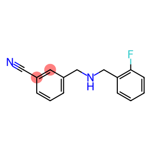 3-({[(2-fluorophenyl)methyl]amino}methyl)benzonitrile