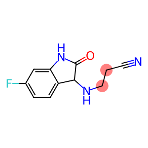 3-[(6-fluoro-2-oxo-2,3-dihydro-1H-indol-3-yl)amino]propanenitrile