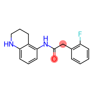 2-(2-fluorophenyl)-N-(1,2,3,4-tetrahydroquinolin-5-yl)acetamide