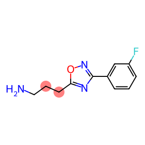 3-[3-(3-fluorophenyl)-1,2,4-oxadiazol-5-yl]propan-1-amine
