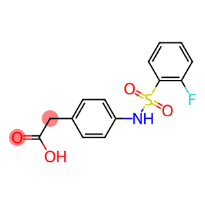 2-{4-[(2-fluorobenzene)sulfonamido]phenyl}acetic acid