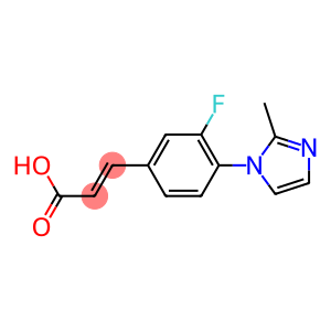 3-[3-fluoro-4-(2-methyl-1H-imidazol-1-yl)phenyl]prop-2-enoic acid