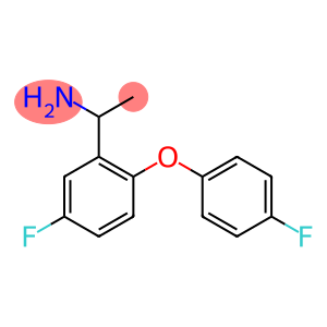 1-[5-fluoro-2-(4-fluorophenoxy)phenyl]ethan-1-amine