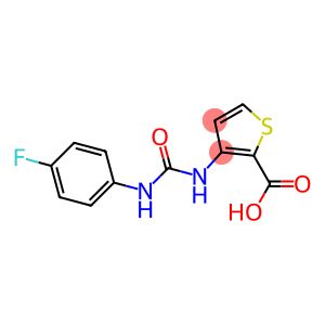 3-({[(4-fluorophenyl)amino]carbonyl}amino)thiophene-2-carboxylic acid