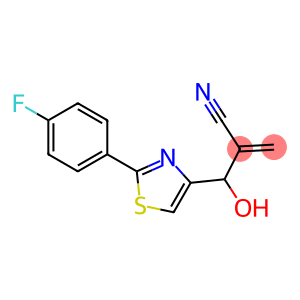 2-{[2-(4-fluorophenyl)-1,3-thiazol-4-yl](hydroxy)methyl}prop-2-enenitrile