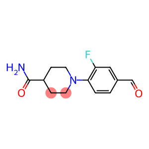 1-(2-fluoro-4-formylphenyl)piperidine-4-carboxamide