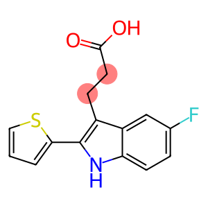 3-(5-fluoro-2-thien-2-yl-1H-indol-3-yl)propanoic acid