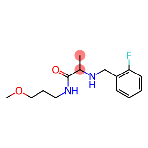 2-{[(2-fluorophenyl)methyl]amino}-N-(3-methoxypropyl)propanamide