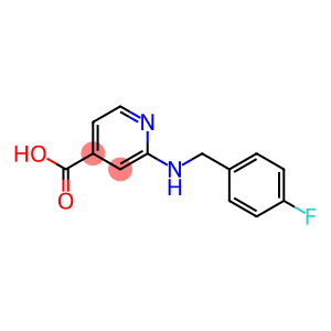 2-{[(4-fluorophenyl)methyl]amino}pyridine-4-carboxylic acid