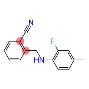 2-{[(2-fluoro-4-methylphenyl)amino]methyl}benzonitrile