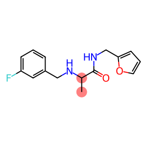 2-{[(3-fluorophenyl)methyl]amino}-N-(furan-2-ylmethyl)propanamide