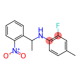 2-fluoro-4-methyl-N-[1-(2-nitrophenyl)ethyl]aniline