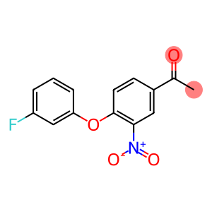1-[4-(3-fluorophenoxy)-3-nitrophenyl]ethan-1-one