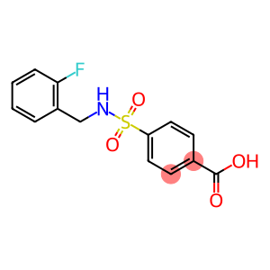 4-{[(2-fluorophenyl)methyl]sulfamoyl}benzoic acid