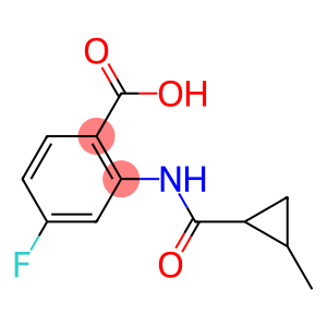 4-fluoro-2-{[(2-methylcyclopropyl)carbonyl]amino}benzoic acid