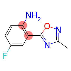 4-fluoro-2-(3-methyl-1,2,4-oxadiazol-5-yl)aniline